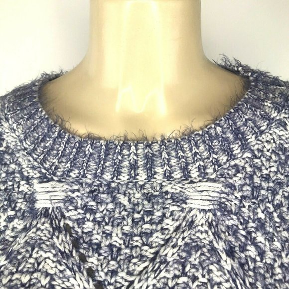 Raga Sweater Blue Eyelash Knit Shaggy Oversize - Picture 4 of 9